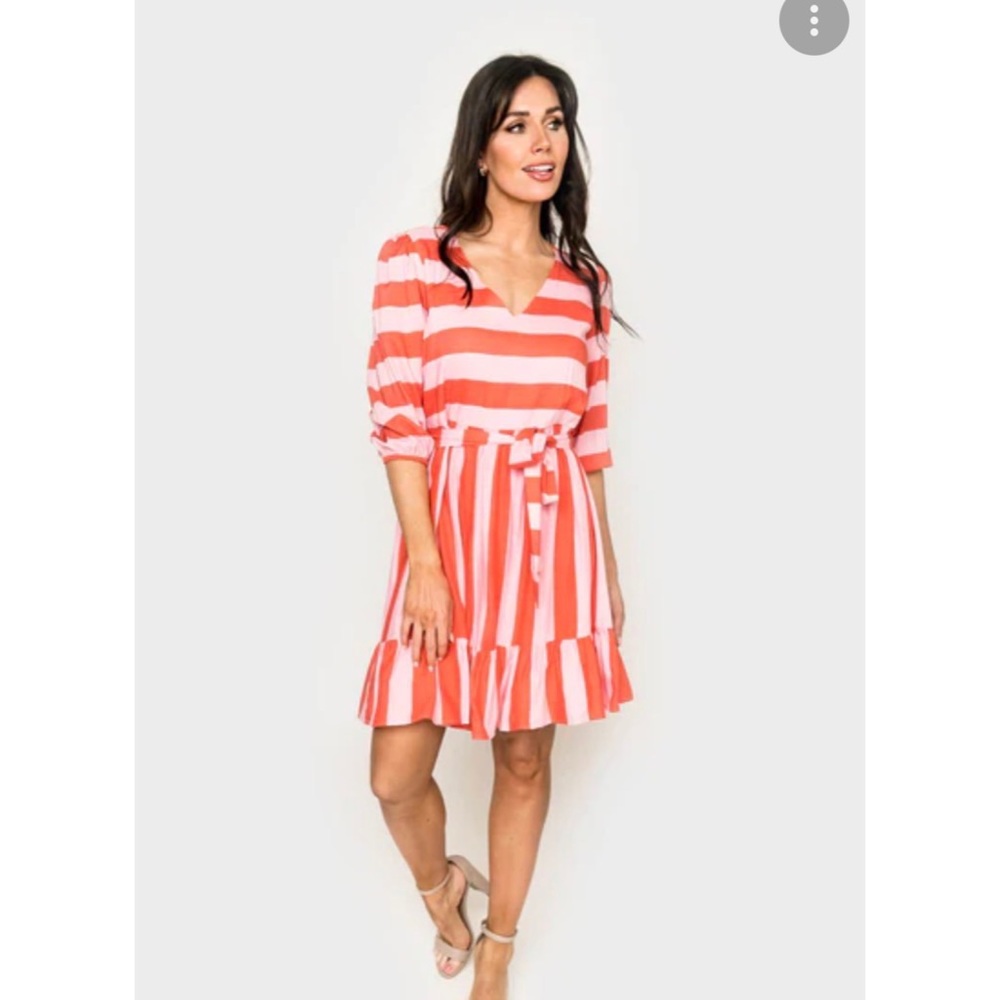 Blissful Blouson Sleeve V-Neck Dress Size XS